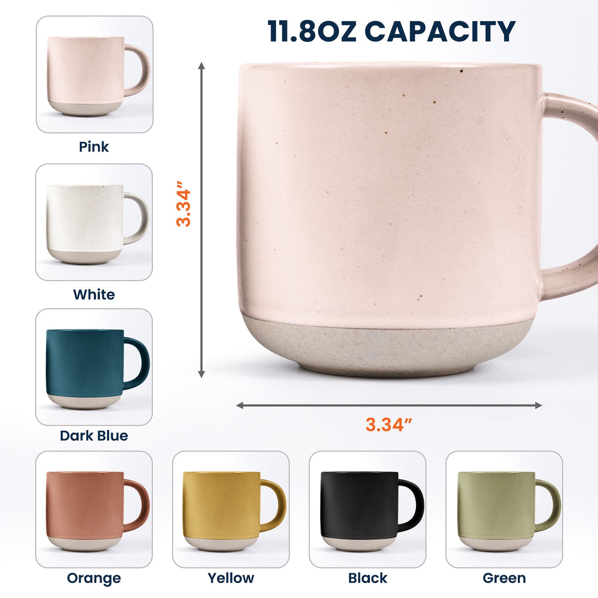 Custom Birth Flower & Name Pottery Mug - Gift For Wine Lovers - Personalized Mug