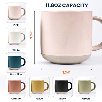 Custom Birth Flower & Name Pottery Mug - Gift For Wine Lovers - Personalized Mug