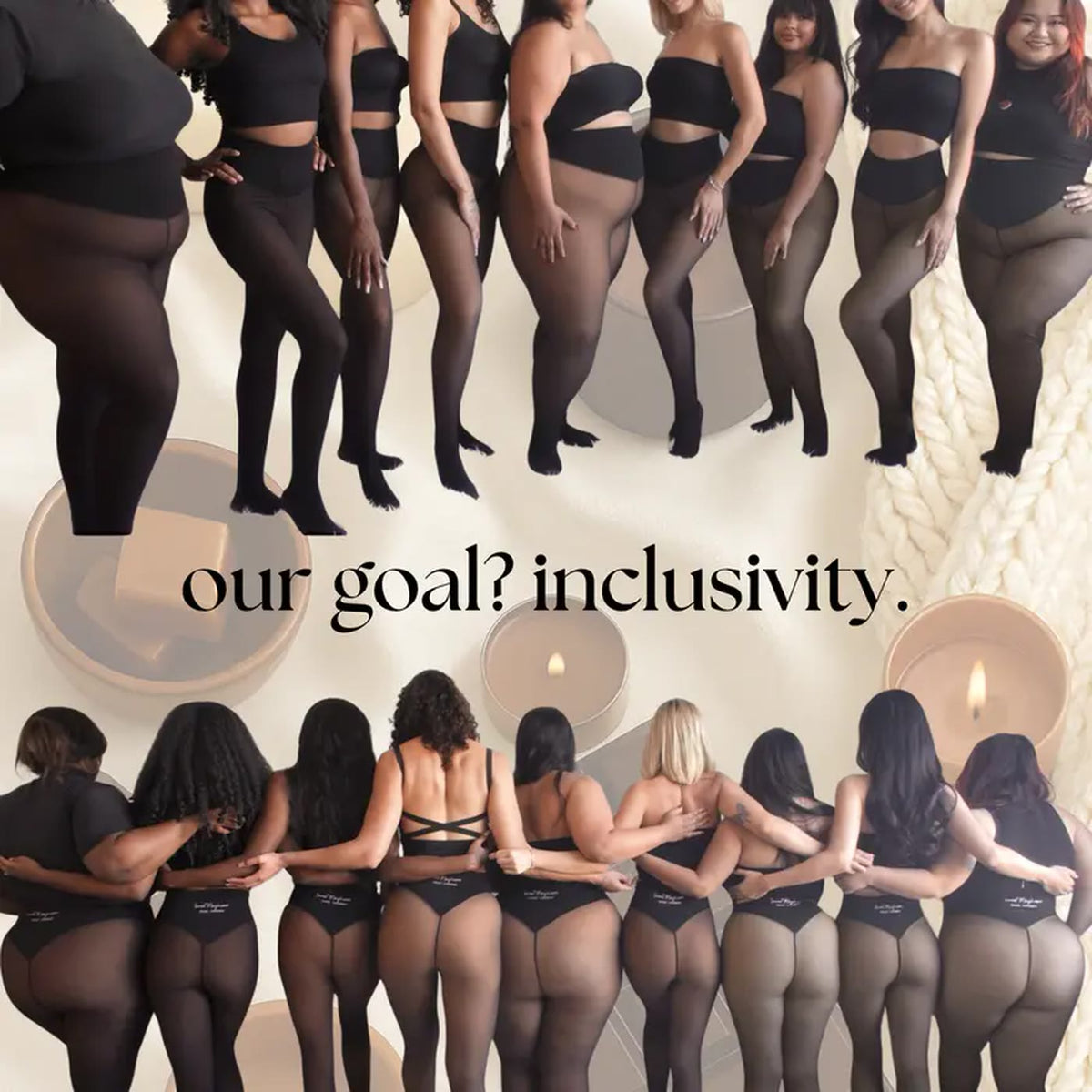 Photographed on many body types